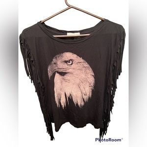 Forever 21 Eagle Fringe Top